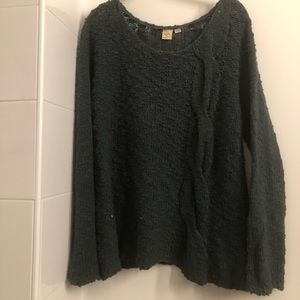 Green Knit Anthropologie Sweater